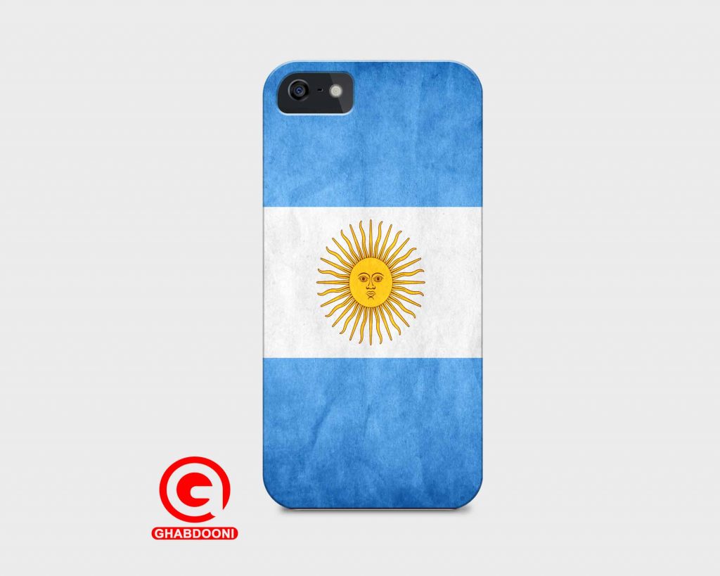 قاب موبایل با طرح پرچم آرژانتین