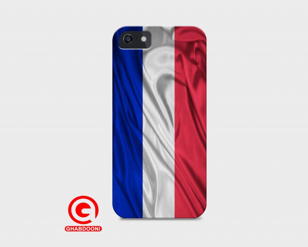 قاب موبایل با طرح پرچم فرانسه