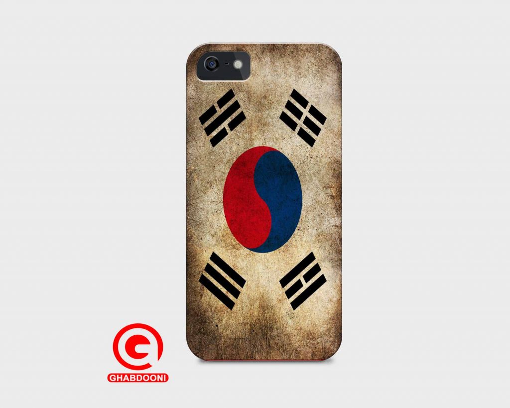 قاب موبایل با طرح پرچم کره