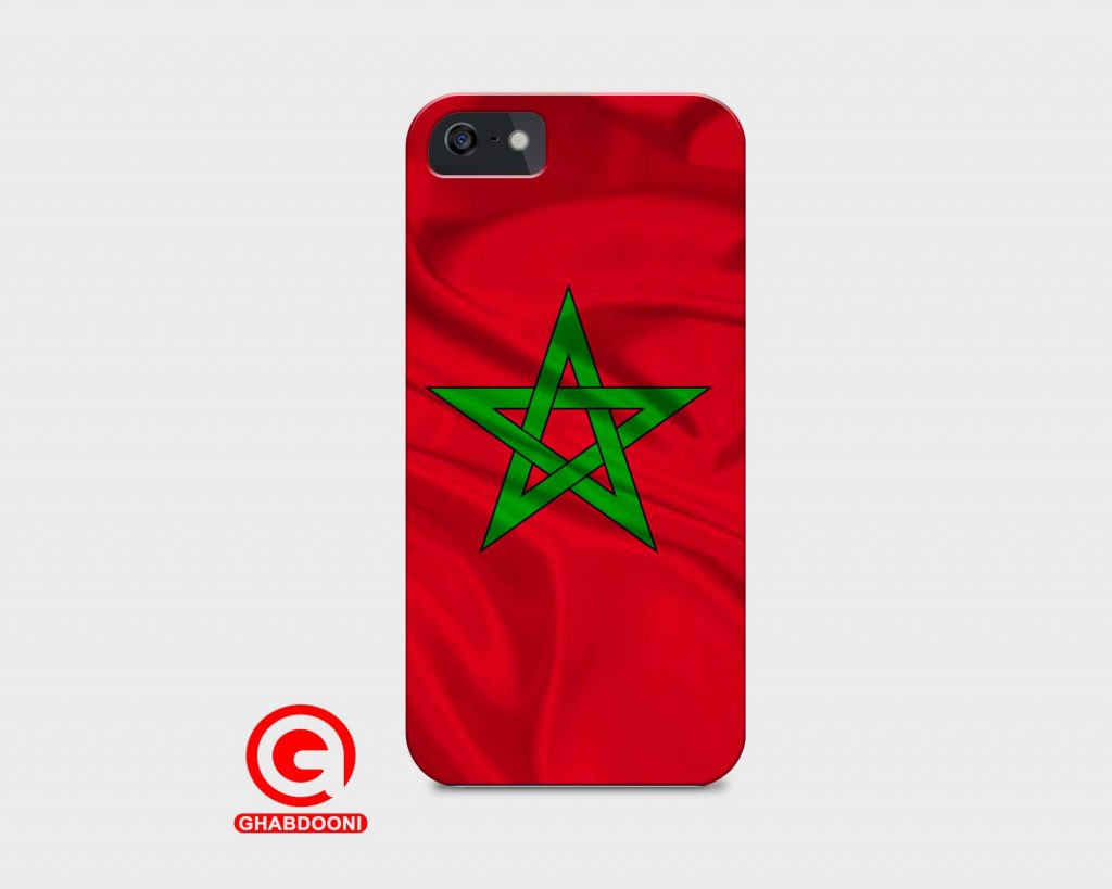 قاب موبایل با طرح پرچم مراکش
