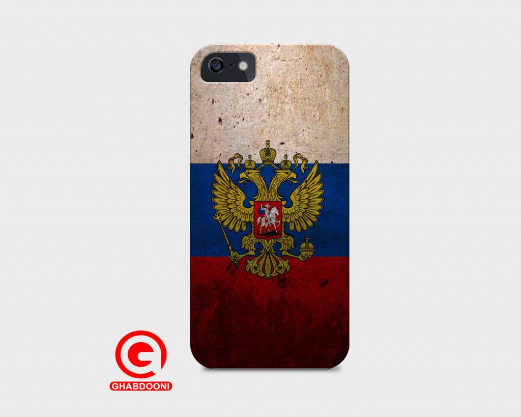 قاب موبایل با طرح پرچم روسیه