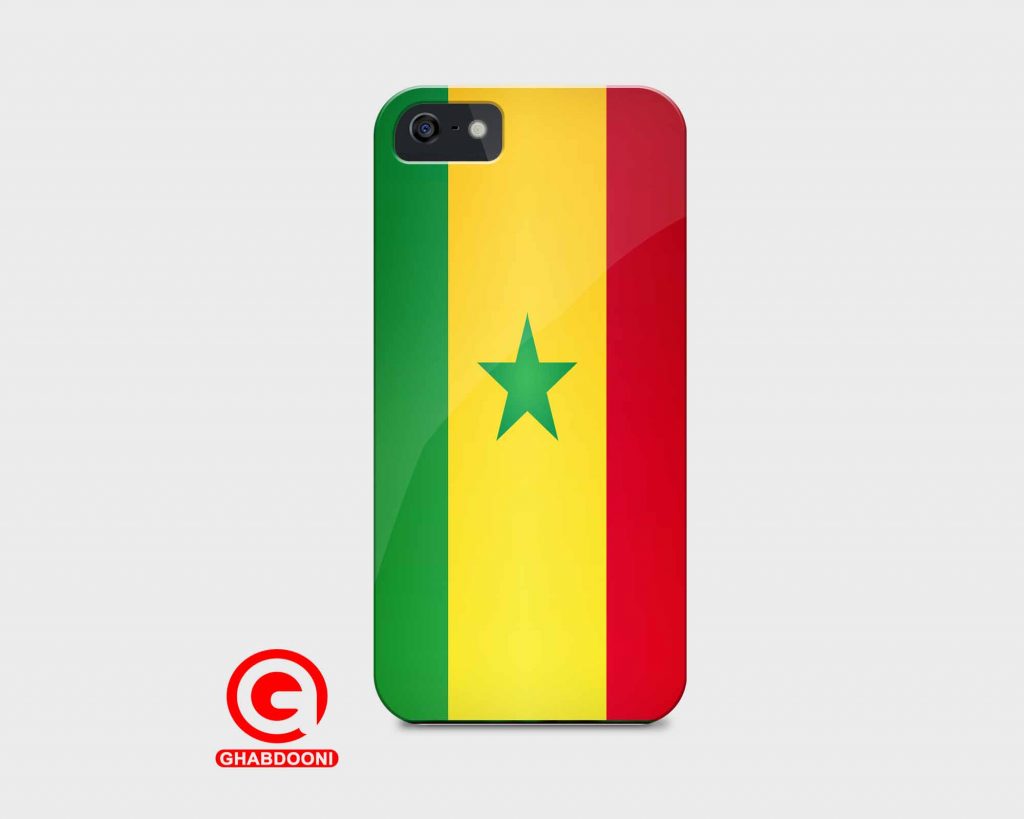 قاب موبایل با طرح پرچم سنگال