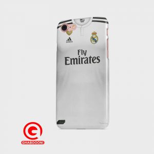 خرید قاب موبایل با طرح لباس اول رئال مادرید ۲۰۱۹